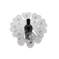 Minghou Custom shape home decor acrylic material wine glass holder bottle rack